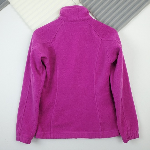 Columbia | Fuchsia turtleneck fleece jacket size S - Picture 2 of 7